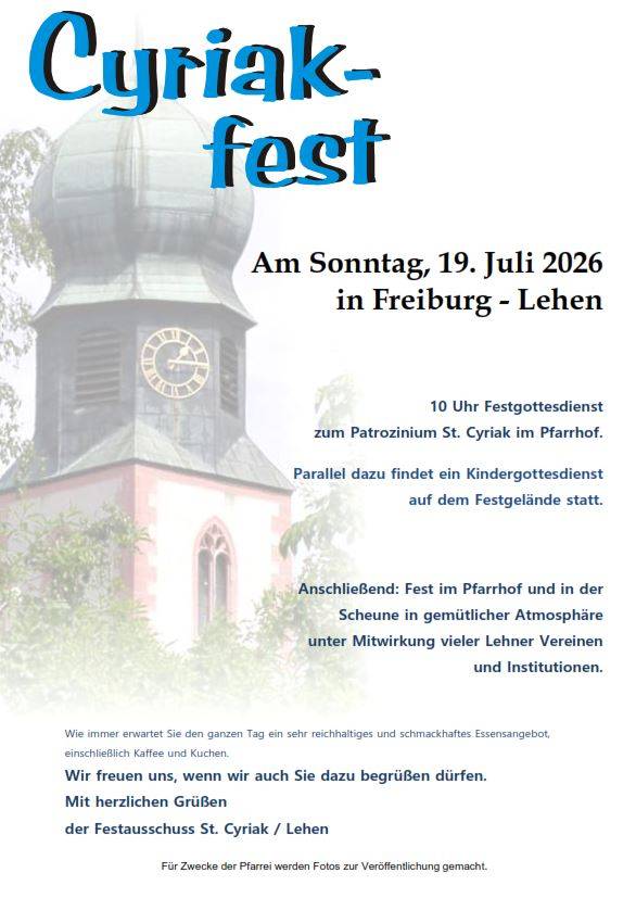 Quelle: Gemeinde St. Cyriak